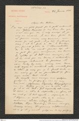 Nachlass Franz Steindachner, Brief von Decio Vinciguerra an Franz Steindachner (24.01.1881), Inv.Nr. 562.03, Seite 1